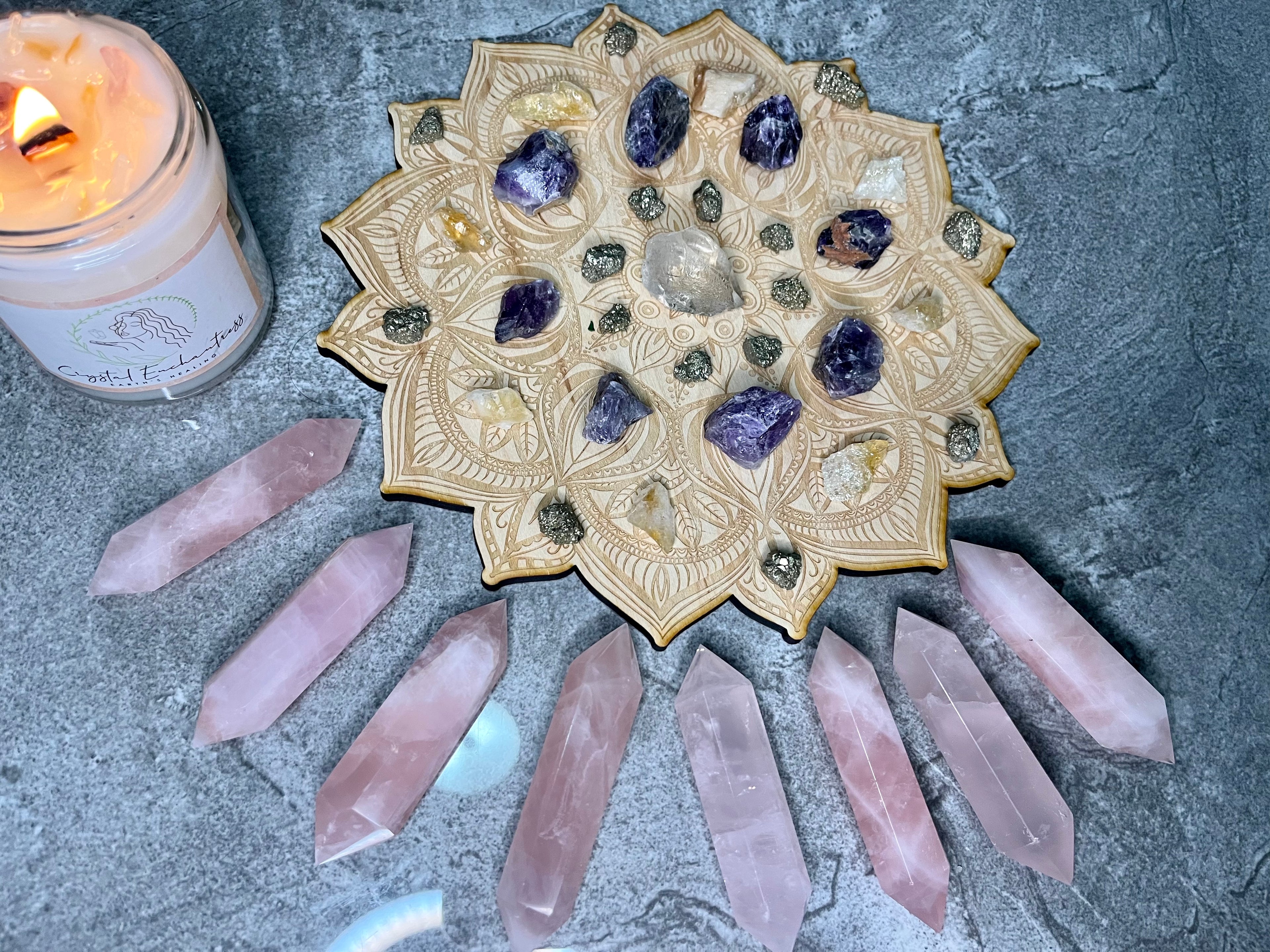 Polished Rose Quartz Wand