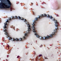Black Labradorite Star Cut Stretch Bracelet | Crystal Enchantress