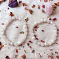 Rose Quartz Star Cut Stretch Bracelet | Crystal Enchantress
