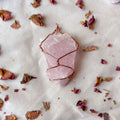 Rose Ember | Raw Rose Quartz Copper Pendant