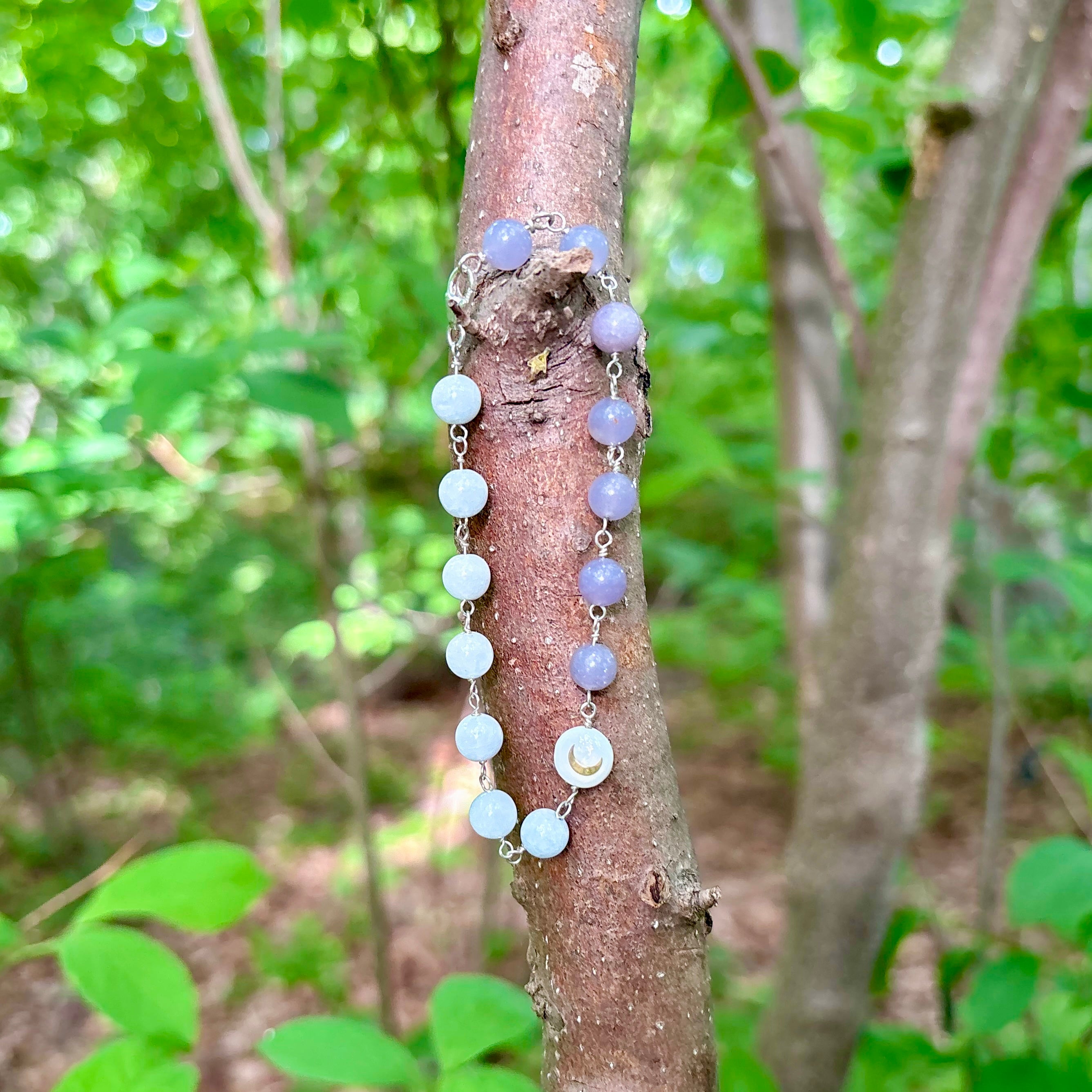Moonrest | Lepidolite & Celestite Bracelet
