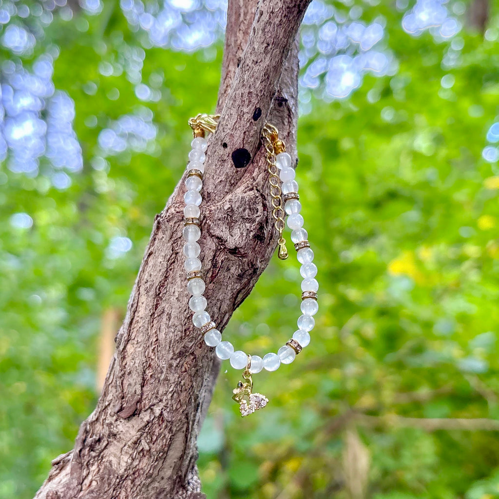Selenite Butterfly Bracelet