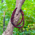 Garnet Beaded Bracelet