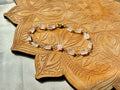 Rose Quartz & Mother of Pearl Rose Bracelet